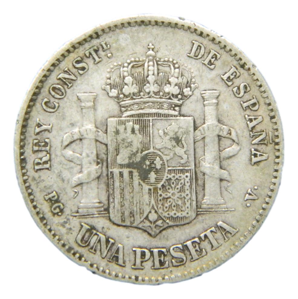 1894 - ALFONSO XIII - 1 PESETA - PGV - BC