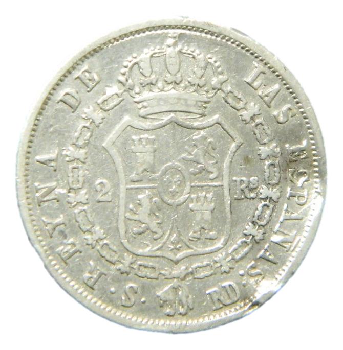 1850 RD - ISABEL II - 2 REALES - SEVILLA