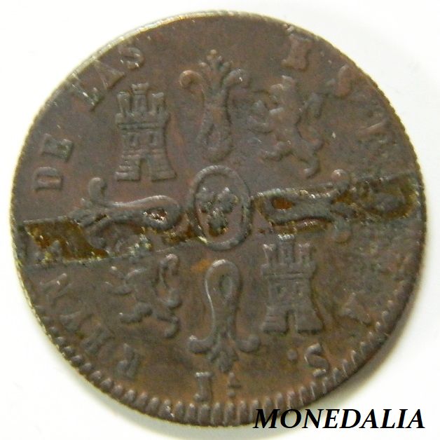 1844 - ISABEL II - 8 MARAVEDIS - JUBIA