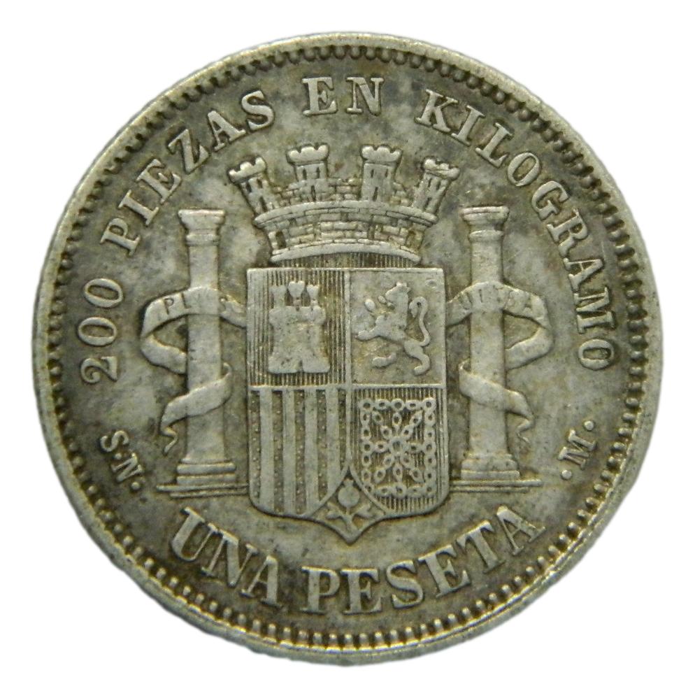 1870*70 - GOBIERNO PROVISIONAL - 1 PESETA - SNM