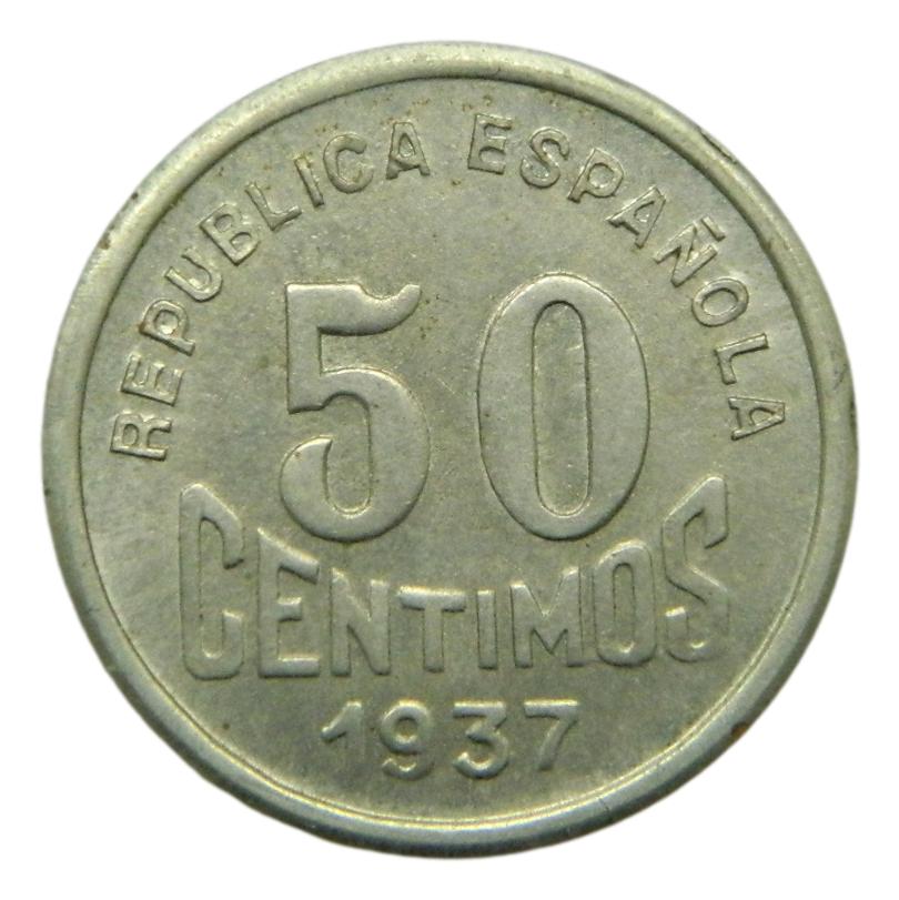 1937 - ASTURIAS Y LEON - 50 CENTIMOS