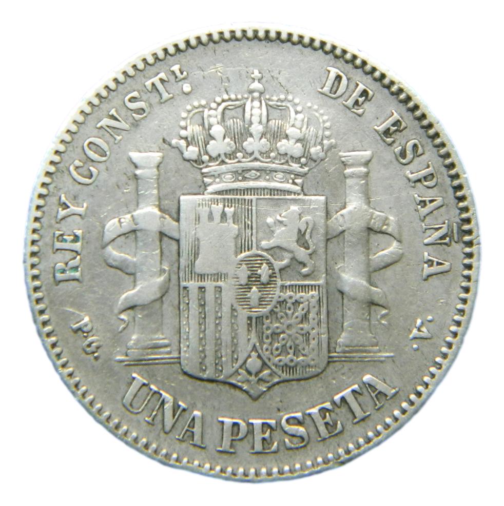 1894 - ALFONSO XIII - 1 PESETA - PGV
