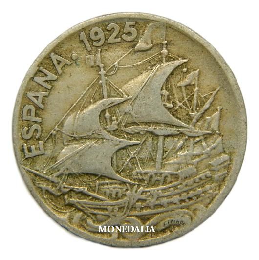 1925 - ESPAÑA - 25 CENTIMOS - CARABELA - BC