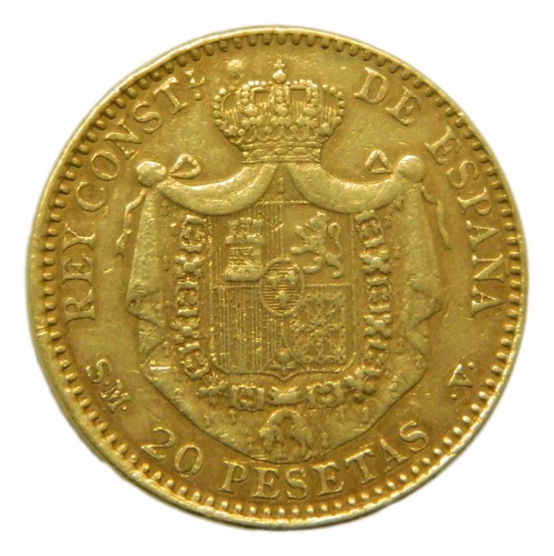 1904 *19-04 - ALFONSO XIII - 20 PESETAS - SMV