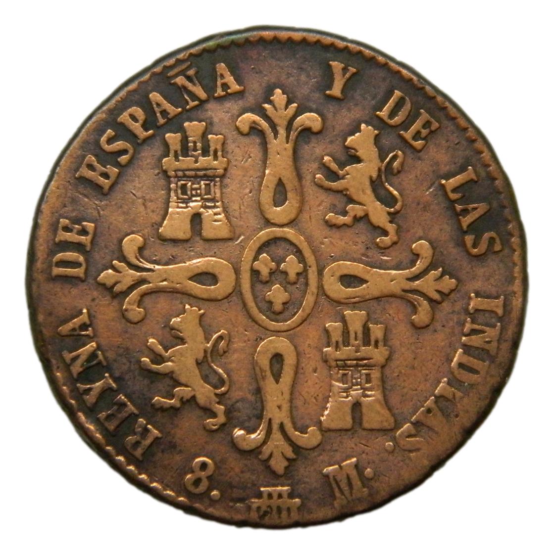 1836 - ISABEL II - 8 MARAVEDIS - SEGOVIA