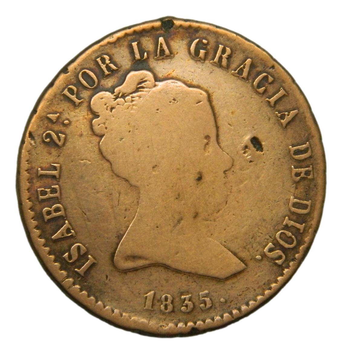 1835 - ISABEL II - 8 MARAVEDIS - SEGOVIA