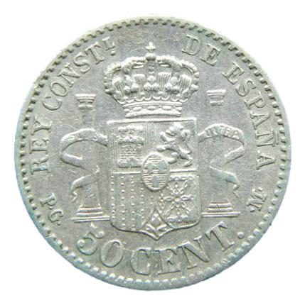 1892 *9-2 - ALFONSO XIII - 50 CENTIMOS - PGM