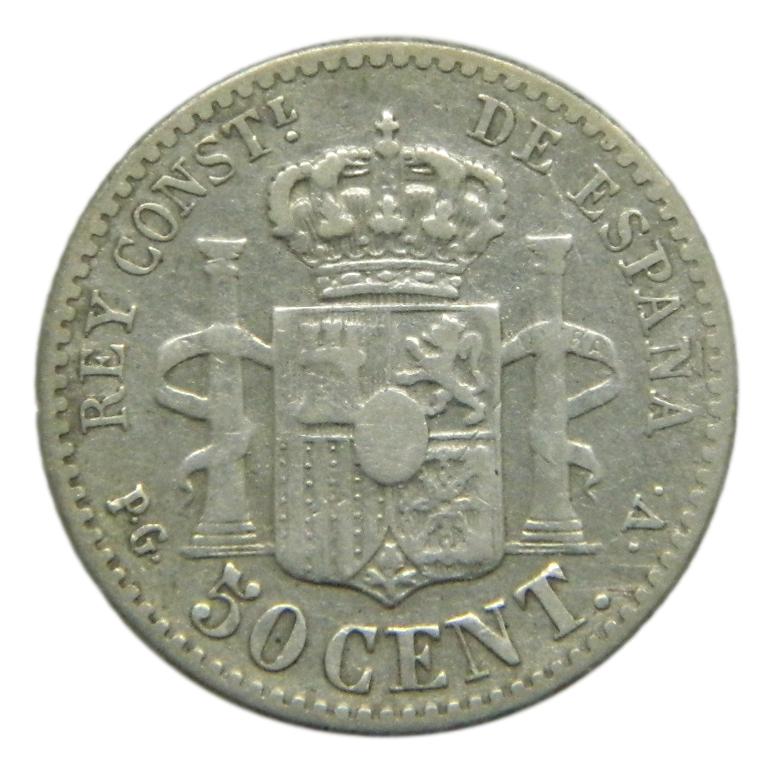1894 - ALFONSO XIII - 50 CENTIMOS - PGV
