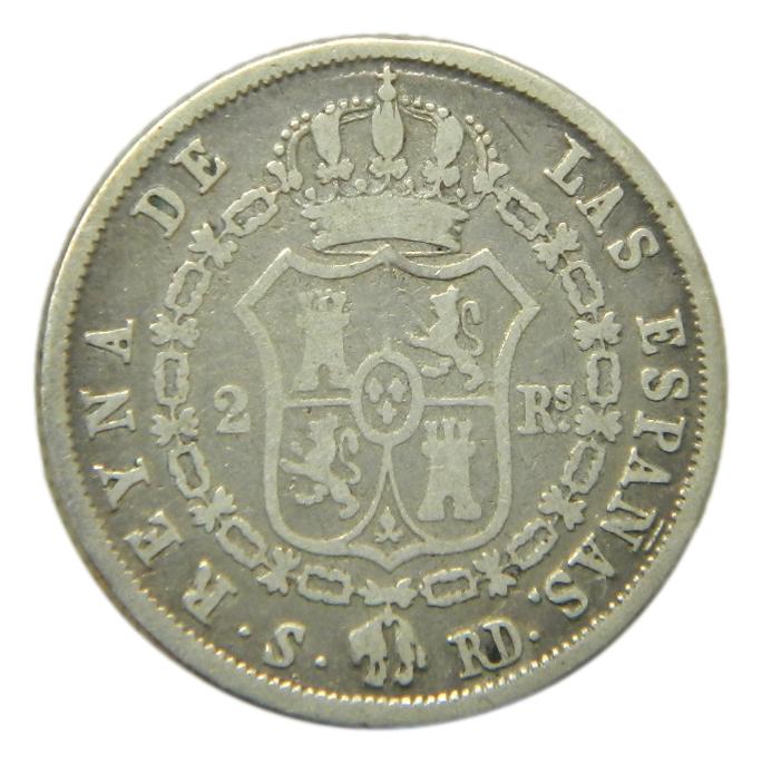 1850 RD - ISABEL II - 2 REALES - SEVILLA