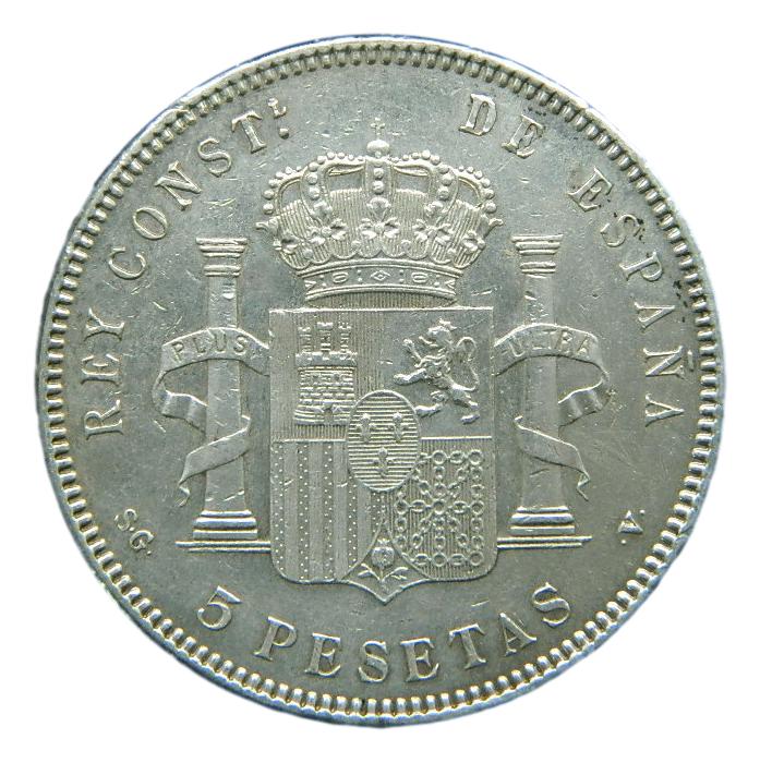 1899 - ALFONSO XIII - 5 PESETAS - SGV - PLATA