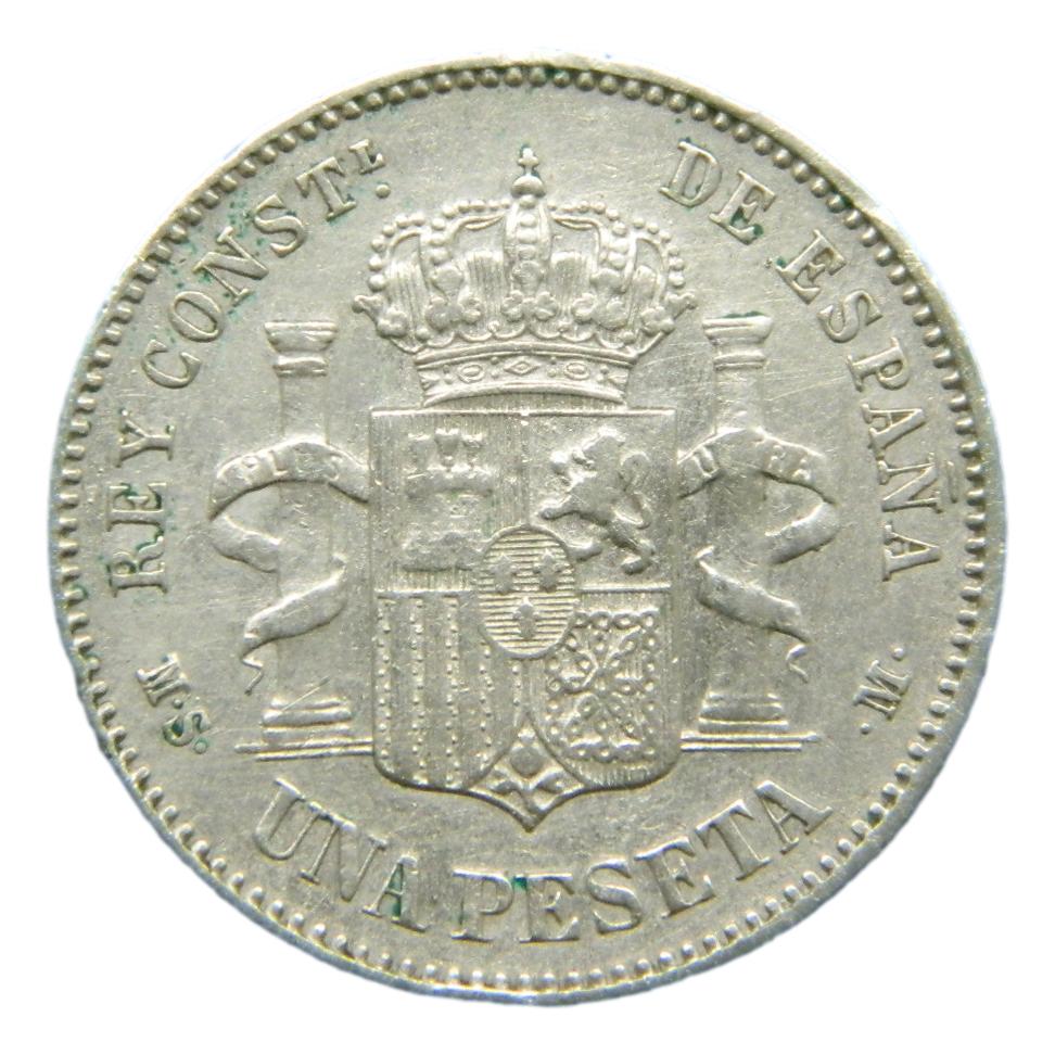 1885 - ALFONSO XII - 1 PESETA - MSM