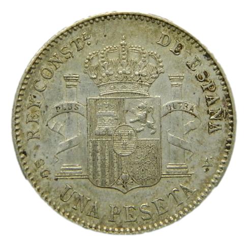 1899 - ALFONSO XIII - 1 PESETA - SGV - EBC