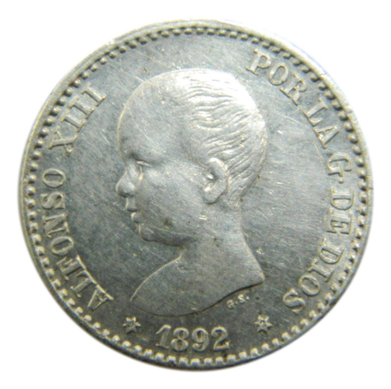 1892 *9-2 - ALFONSO XIII - 50 CENTIMOS - PGM