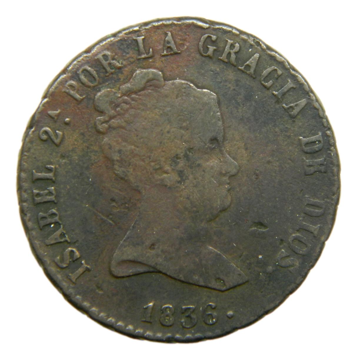 1836 - ISABEL II - 8 MARAVEDIS - SEGOVIA