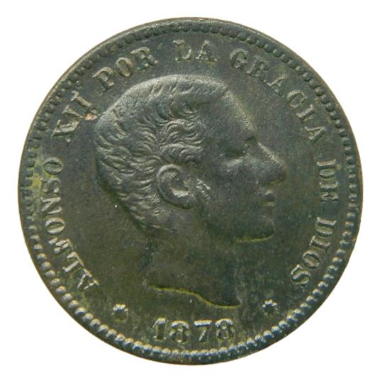 1879 - ALFONSO XII - 5 CENTIMOS - OM - COBRE