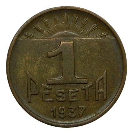 1937 - CONSEJO DE ASTURIAS Y LEON - 1 PESETA - MBC+