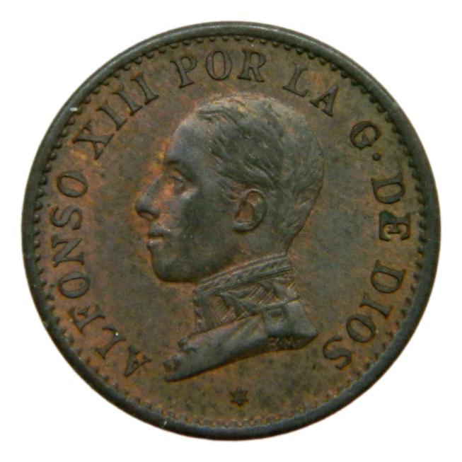 1912 - ALFONSO XIII - 1 CENTIMO - *2 - PCV