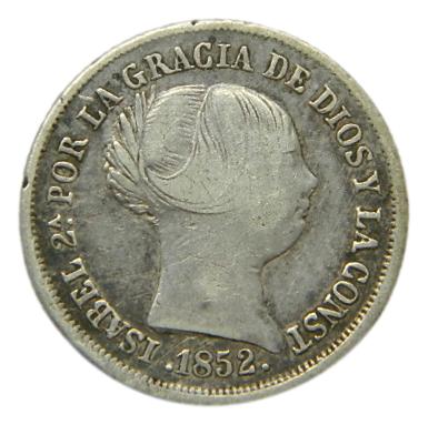 1852 - ISABEL II - 2 REALES - SEVILLA