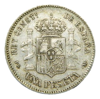 1891 - ALFONSO XIII - 1 PESETA - PGM - MBC