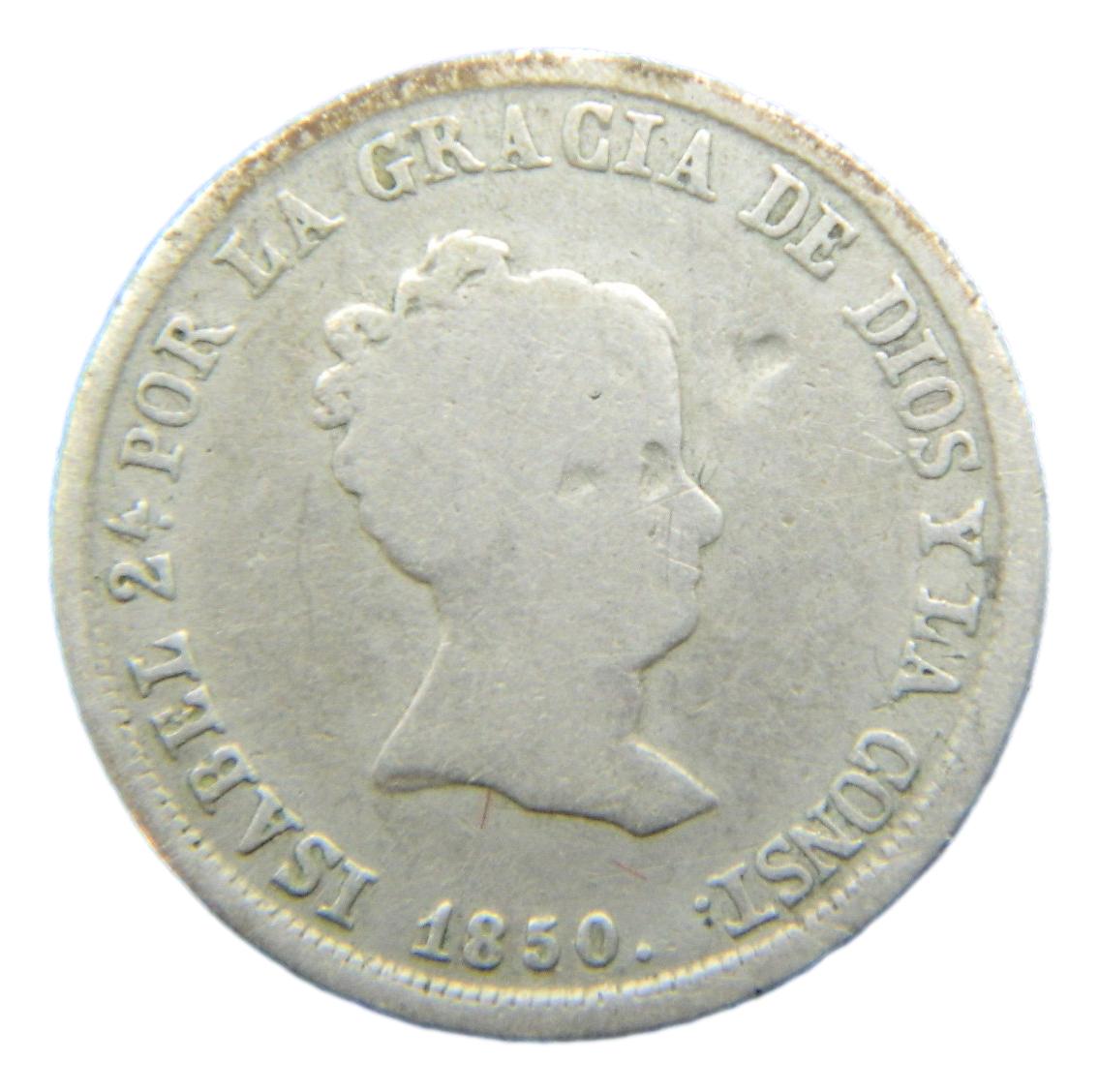 1850 RD - ISABEL II - 2 REALES - SEVILLA