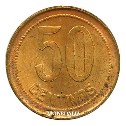 1937 - ESPAÑA - 50  CENTIMOS - II REPUBLICA - SC-