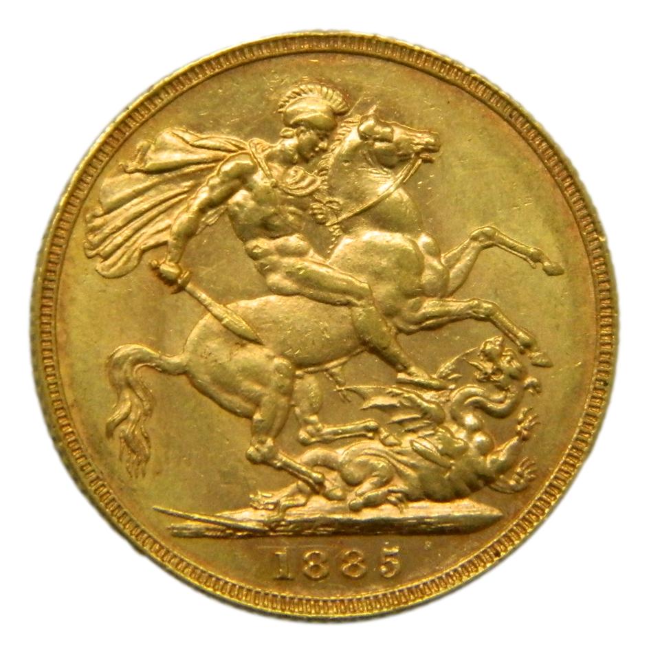 1885 M - GRAN BRETAÑA - 1 POUND - EBC