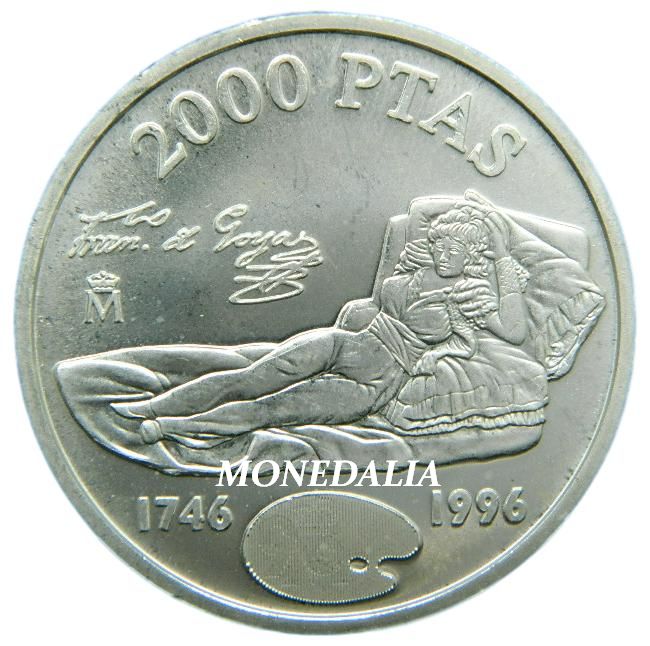 1996 - ESPAÑA - 2000 PESETAS - MAJA VESTIDA