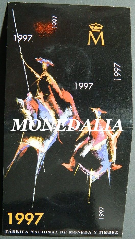 1997 - ESPAÑA - 2000 PESETAS - QUIJOTE - BLISTER - PATINA
