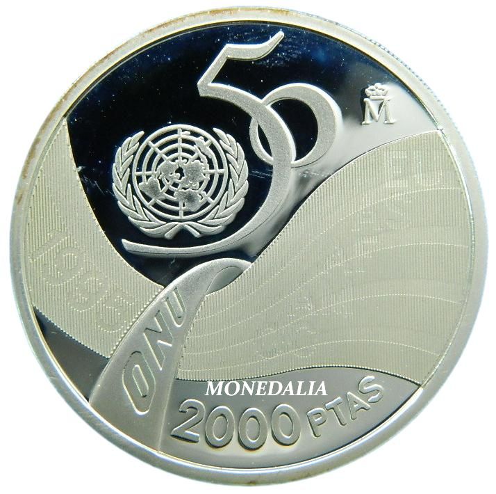 1995 - ESPAÑA - 2000 PESETAS - 50 ANIVERSARIO DE LA ONU