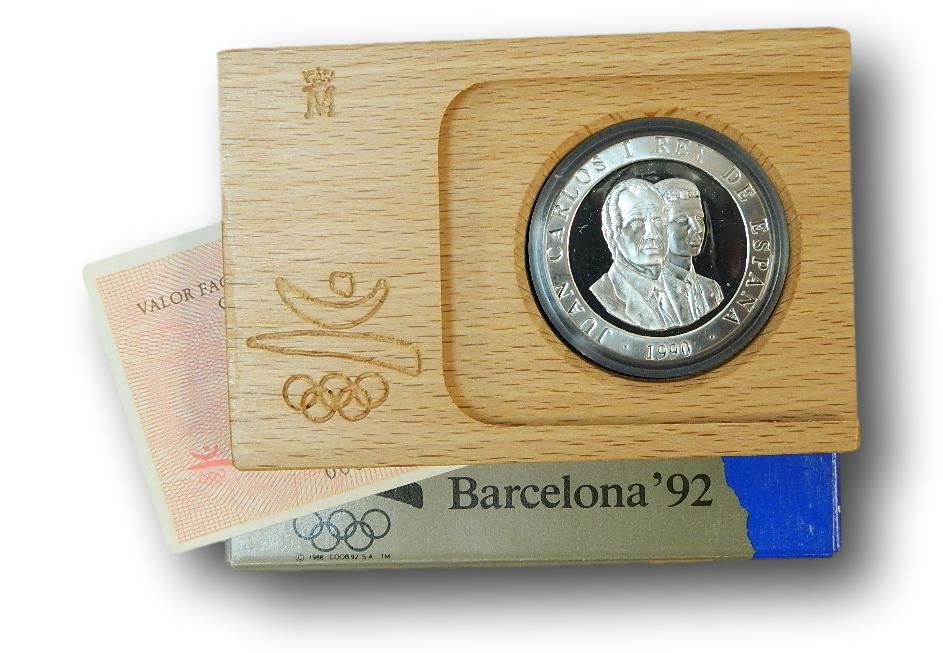 1990 - BARCA DE TAMUSIENS - 2000 PESETAS PLATA - OLIMPIADAS BARCELONA - 2ª SERIE