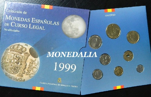 1999 - CARTERA OFICIAL ESPAÑA PESETAS FNMT