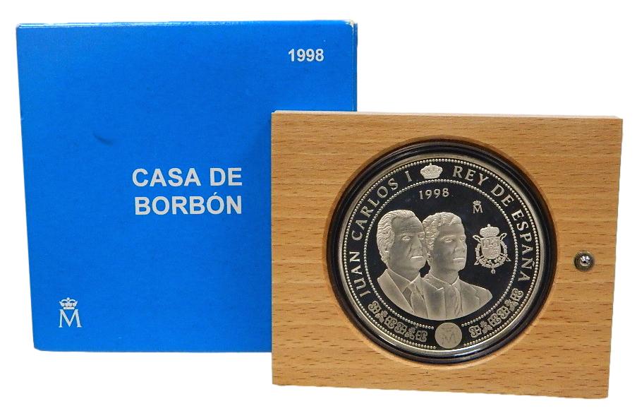 1998 - ESPAÑA - 10000 PESETAS - CINCUENTIN - CASA BORBON - PLATA PROOF