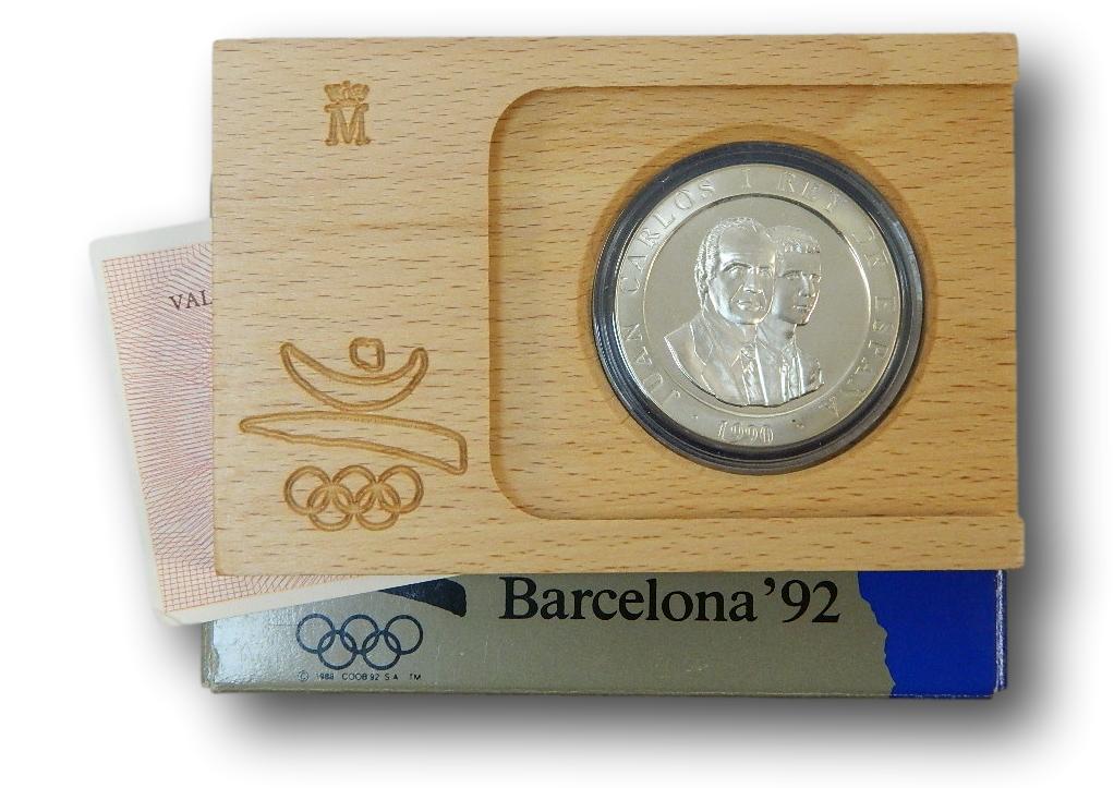 1990 - EMBLEMA - 2000 PESETAS PLATA - OLIMPIADAS BARCELONA - 1ª SERIE   