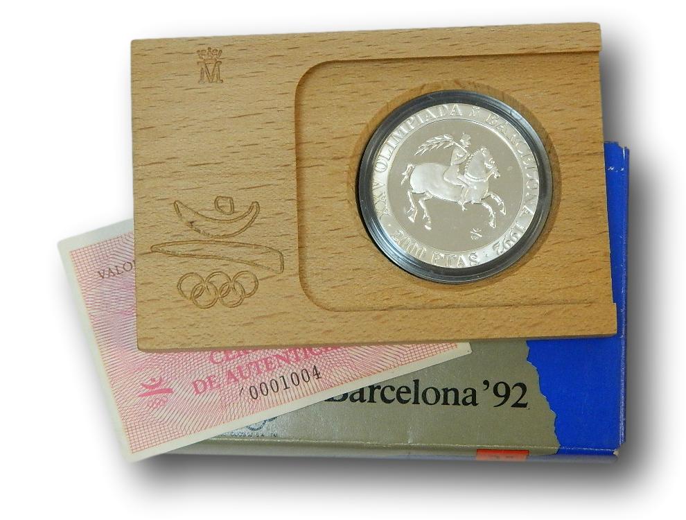 1991 - JINETE IBERICO -  2000 PESETAS PLATA OLIMPIADAS BARCELONA - 3ª SERIE