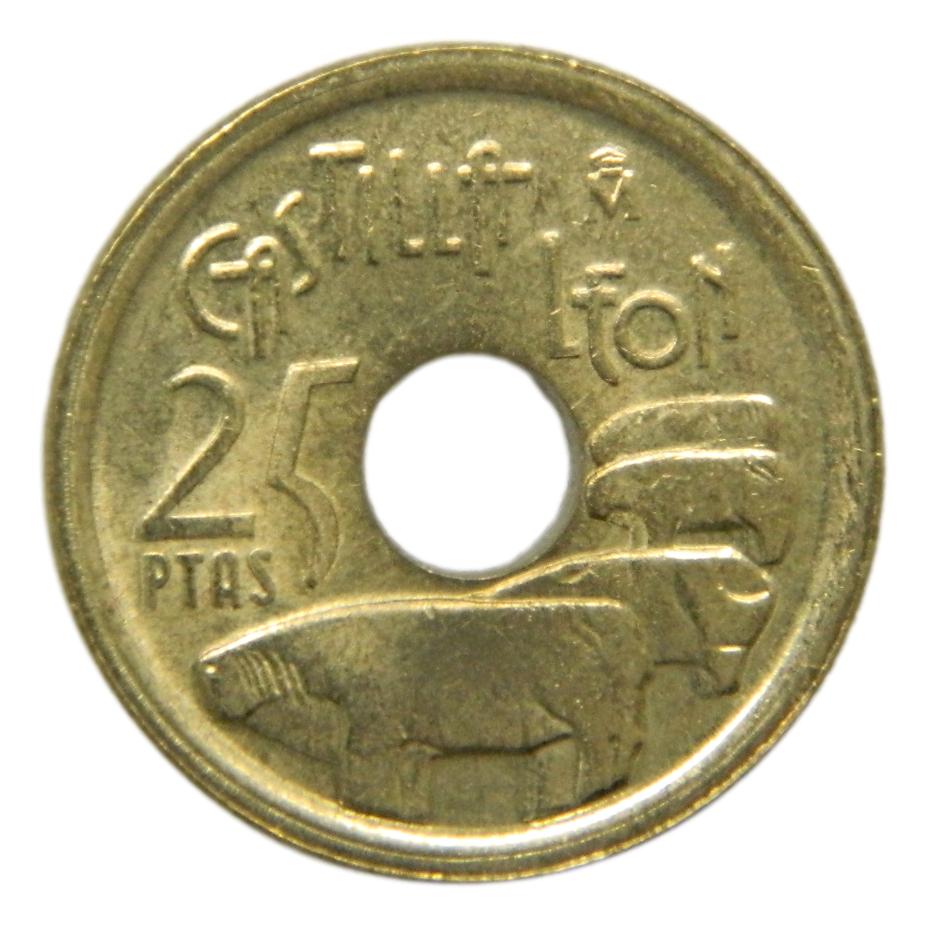 1995 - ESPAÑA - 25 PESETAS - CASTILLA LEON - VARIANTE
