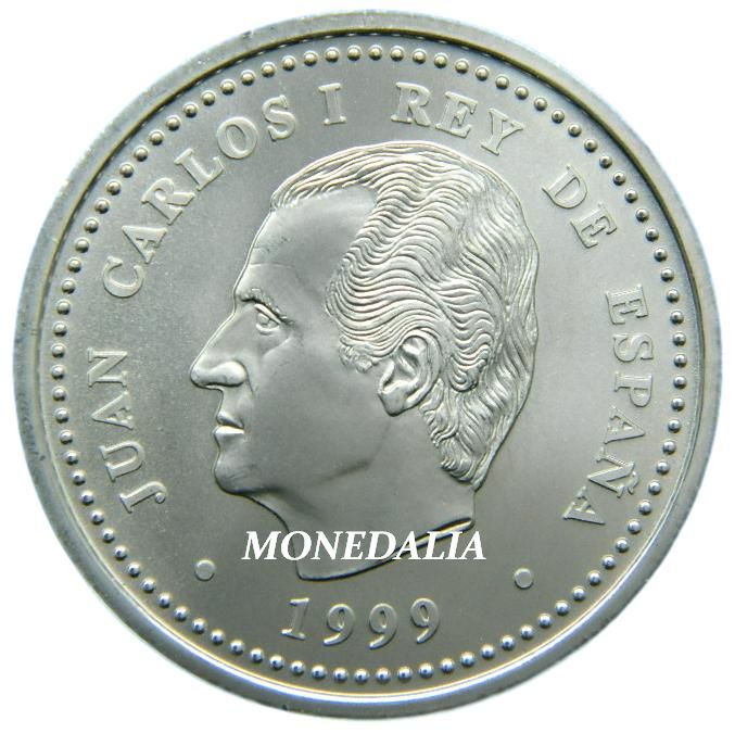 1999 - ESPAÑA - 2000 PESETAS - XACOBEO - PLATA - MANCHITAS