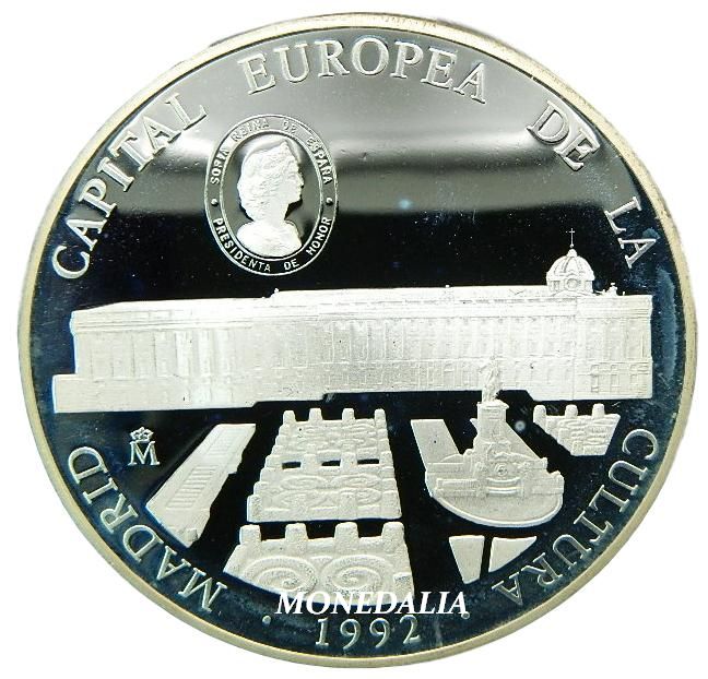 1992 - ESPAÑA - 25 ECU - MADRID CAPITAL EUROPEA DE LA CULTURA - CINCUENTIN - PLATA
