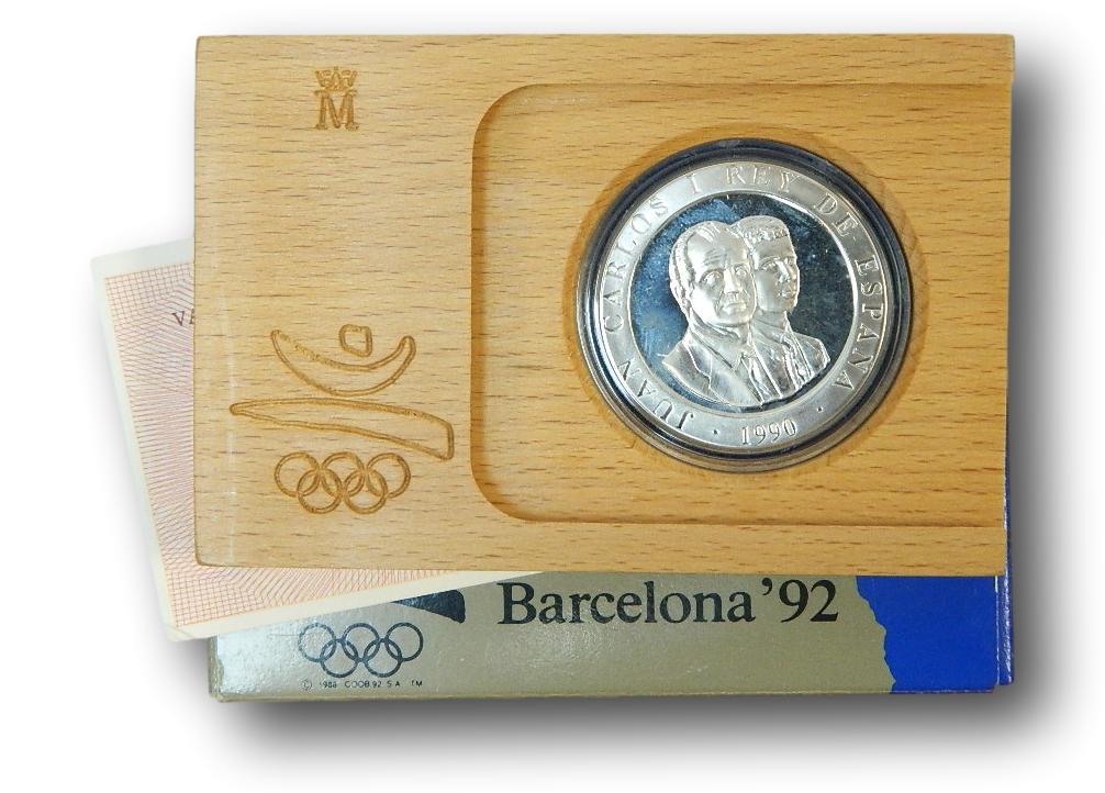 1990 - ARQUERO PREHISTORICO - 2000 PESETAS PLATA - OLIMPIADAS BARCELONA - 1ª SERIE