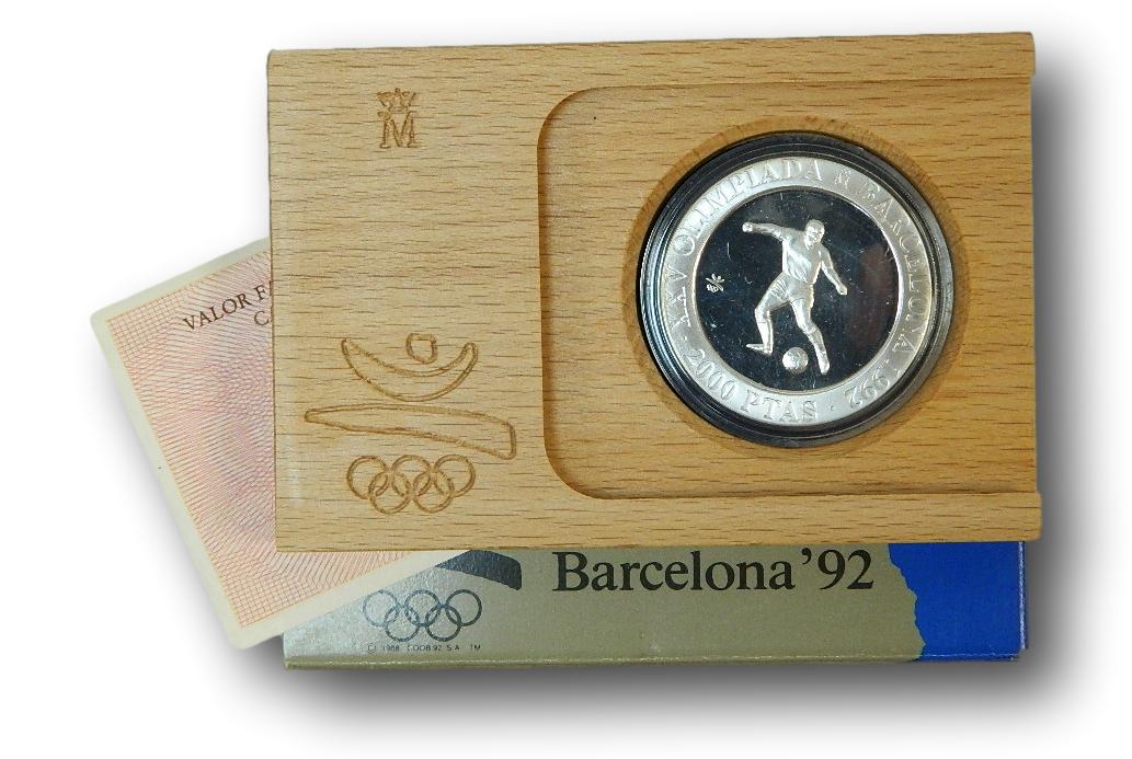 1990 - FUTBOL - 2000 PESETAS PLATA - OLIMPIADAS BARCELONA - 1ª SERIE