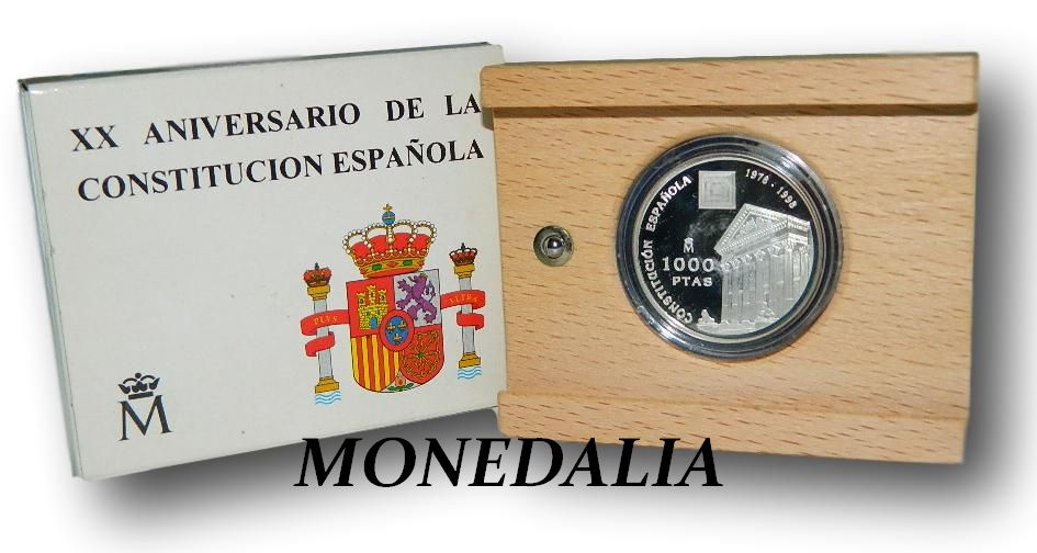 1998 - ESPAÑA - 1000 PESETAS - XX ANIVERSARIO CONSTITUCIÓN ESPAÑOLA