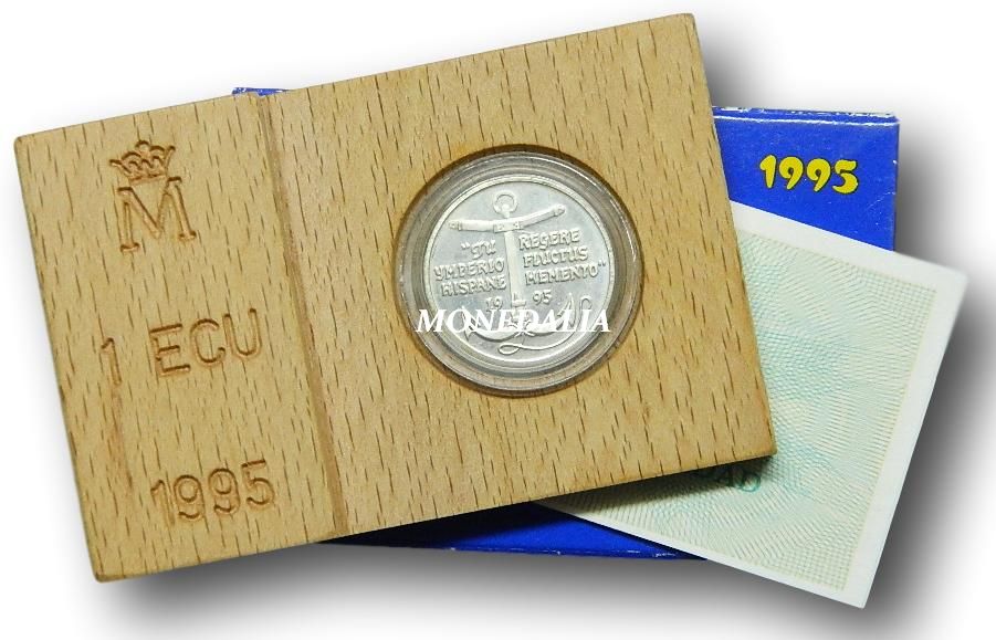 1995 - ESPAÑA - 1 ECU - PLATA - LA MARINA ESPAÑOLA