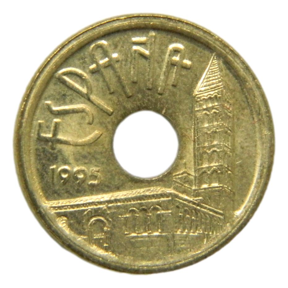 1995 - ESPAÑA - 25 PESETAS - CASTILLA LEON - VARIANTE