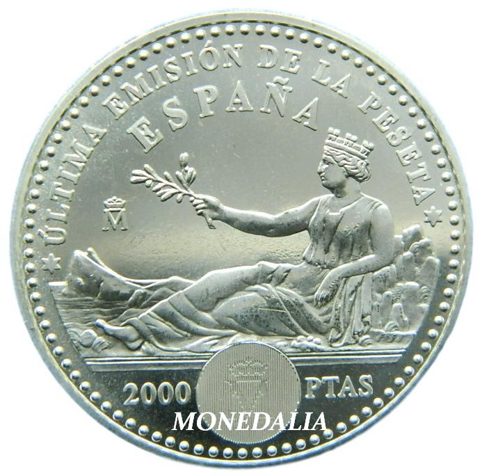 2001 - ESPAÑA - 2000 PESETAS - ULTIMA EMISION DE LA PESETA 