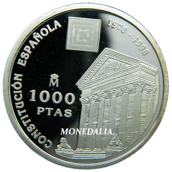 1998 - ESPAÑA - 1000 PESETAS - XX ANIVERSARIO CONSTITUCIÓN ESPAÑOLA