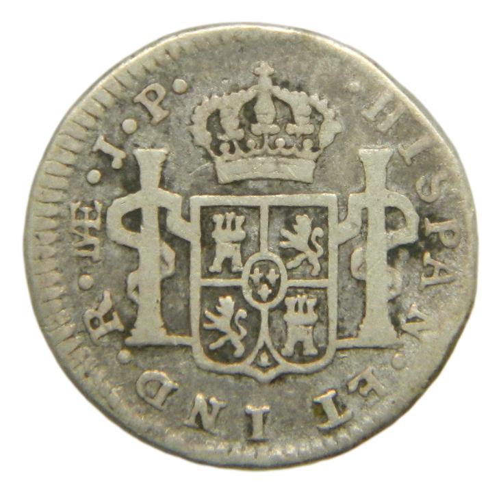 1816 JP - FERNANDO VII - 1/2 REAL - LIMA