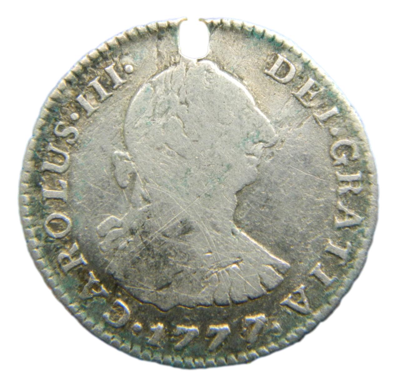 1777 JJ - CARLOS III - 1 REAL - NUEVO REINO - S8