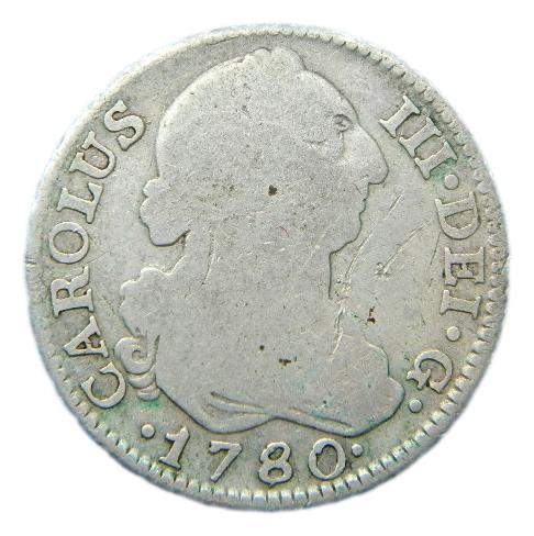 1780 PJ - CARLOS III - 2 REALES - MADRID