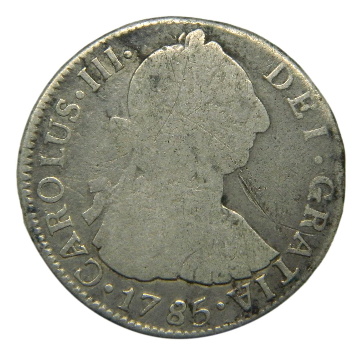 1785 M - CARLOS III - 2 REALES - GUATEMALA