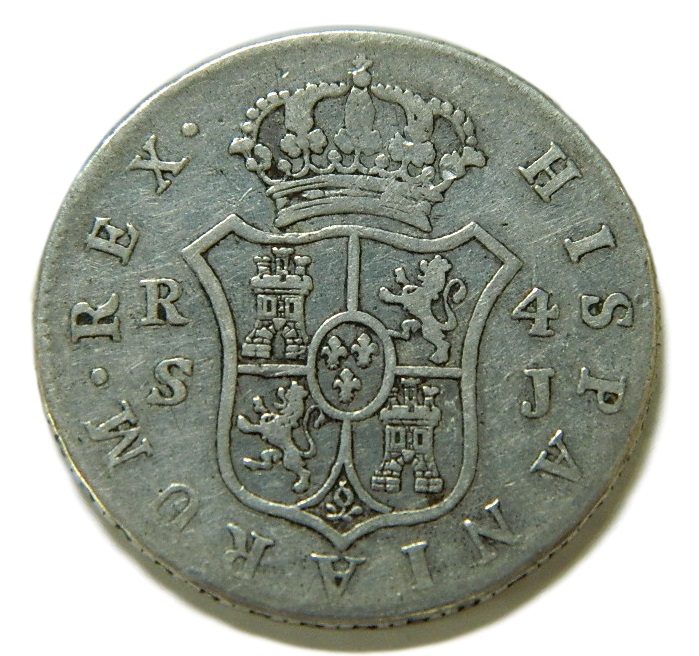 1824/0 - FERNANDO VII - 4 REALES - SEVILLA