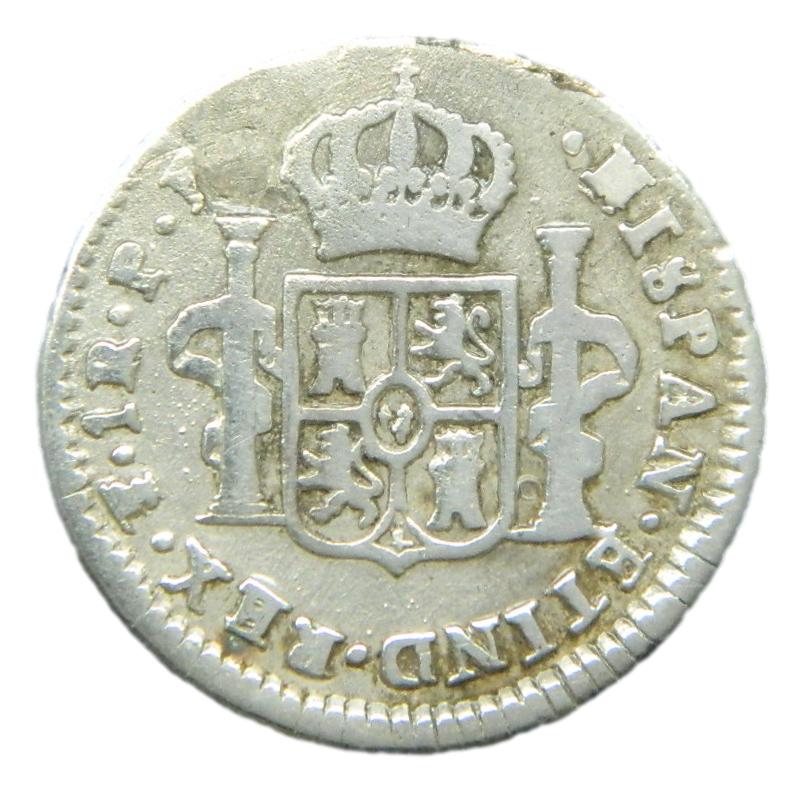 1777 PF - CARLOS III - 1 REAL - POTOSI